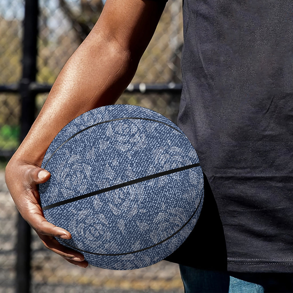 Rose Denim Jeans Pattern Print Basketball