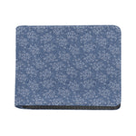 Rose Denim Jeans Pattern Print Bifold Wallet