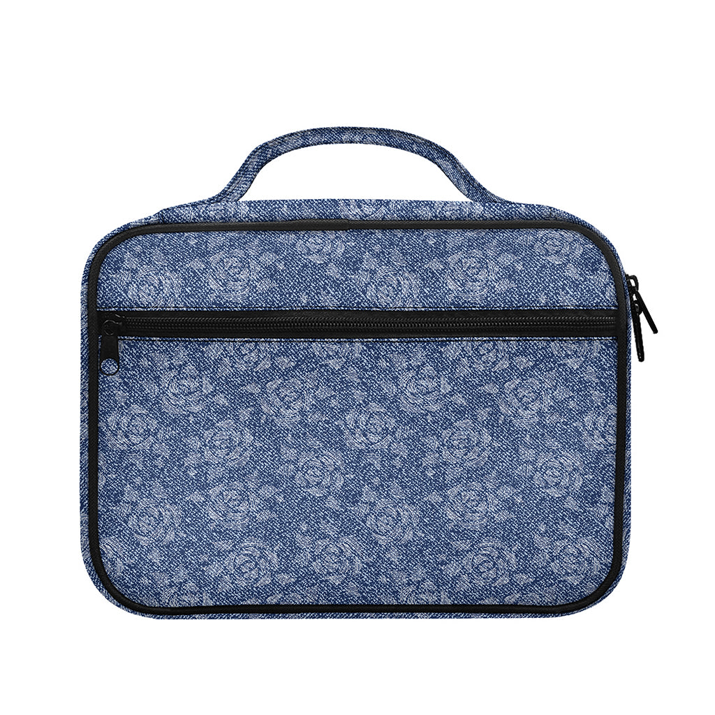 Rose Denim Jeans Pattern Print Briefcase Bible Bag
