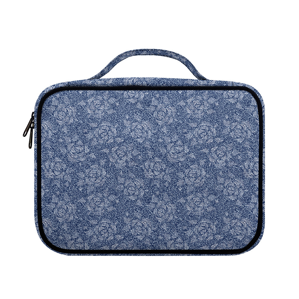 Rose Denim Jeans Pattern Print Briefcase Bible Bag