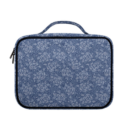 Rose Denim Jeans Pattern Print Briefcase Bible Bag