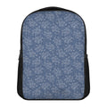 Rose Denim Jeans Pattern Print Casual Backpack
