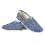 Rose Denim Jeans Pattern Print Casual Shoes