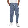 Rose Denim Jeans Pattern Print Cotton Sweatpants