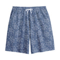 Rose Denim Jeans Pattern Print Cotton Shorts