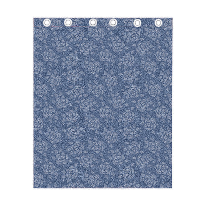 Rose Denim Jeans Pattern Print Curtain