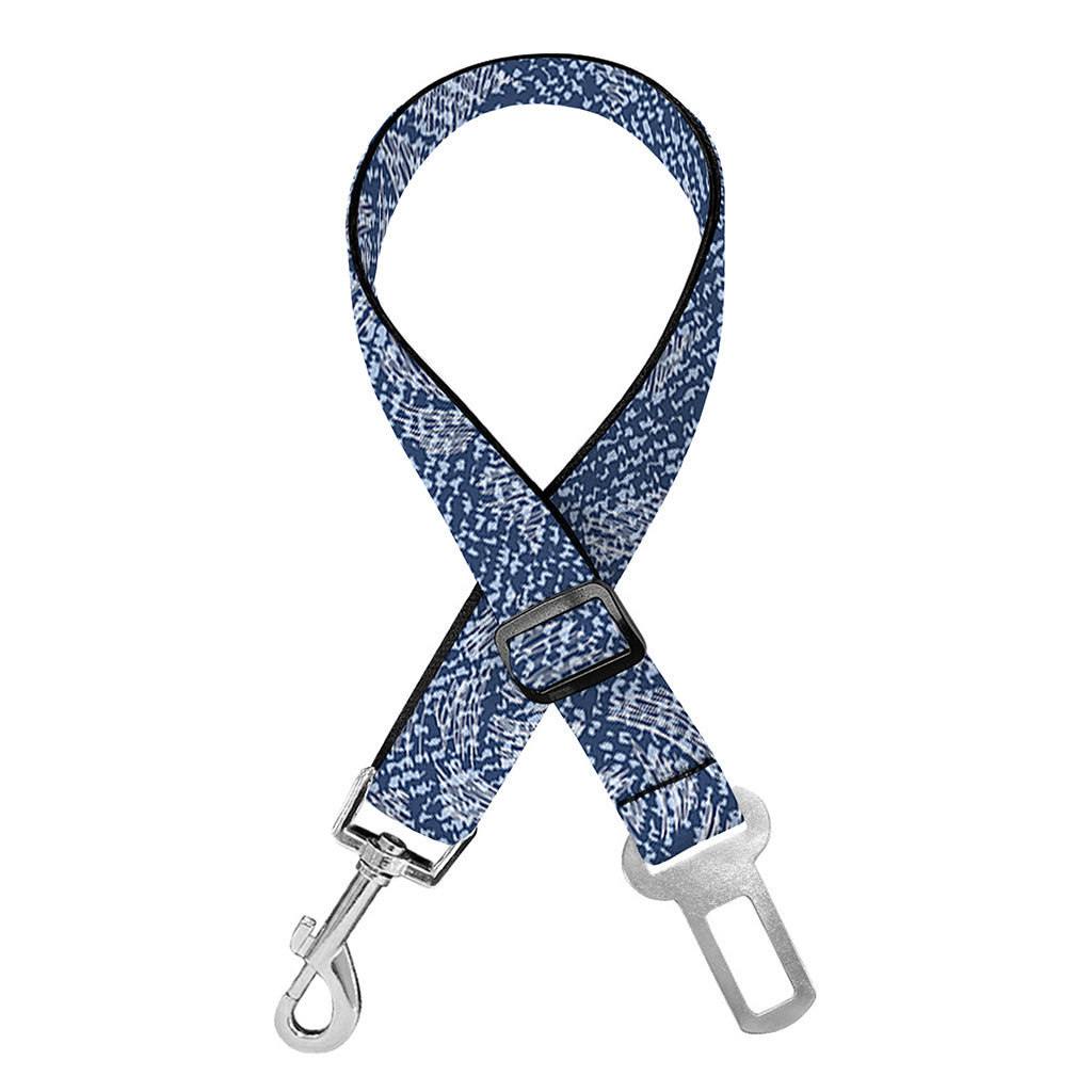 Rose Denim Jeans Pattern Print Dog Seat Belt
