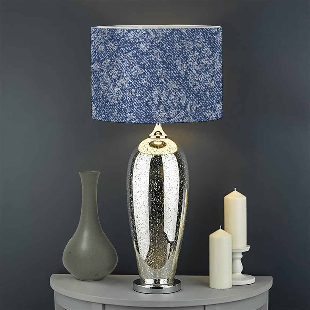 Rose Denim Jeans Pattern Print Drum Lamp Shade