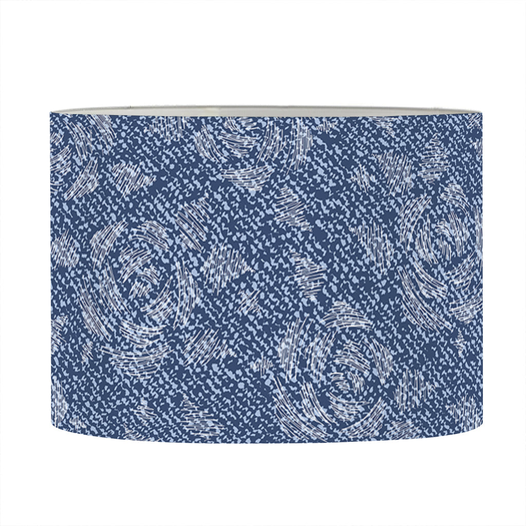 Rose Denim Jeans Pattern Print Drum Lamp Shade