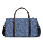 Rose Denim Jeans Pattern Print Duffle Bag