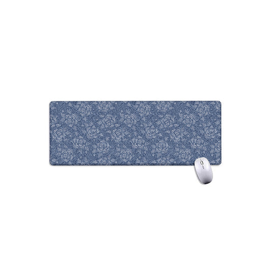 Rose Denim Jeans Pattern Print Extended Mouse Pad