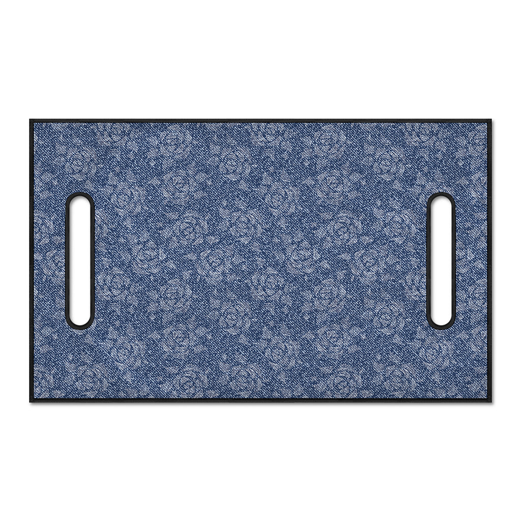 Rose Denim Jeans Pattern Print Golf Cart Seat Cover