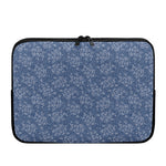 Rose Denim Jeans Pattern Print Laptop Sleeve
