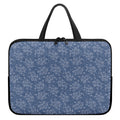 Rose Denim Jeans Pattern Print Laptop Sleeve With Handle