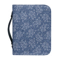 Rose Denim Jeans Pattern Print Leather Bible Cover