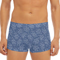 Rose Denim Jeans Pattern Print Men's Short Boxer Briefs