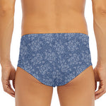 Rose Denim Jeans Pattern Print Men's Triangle Swim Briefs