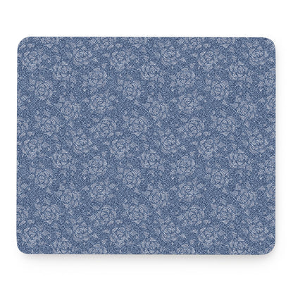 Rose Denim Jeans Pattern Print Mouse Pad