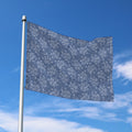 Rose Denim Jeans Pattern Print Polyester Flag