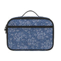 Rose Denim Jeans Pattern Print Portable Lunch Bag