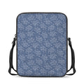 Rose Denim Jeans Pattern Print Rectangular Crossbody Bag