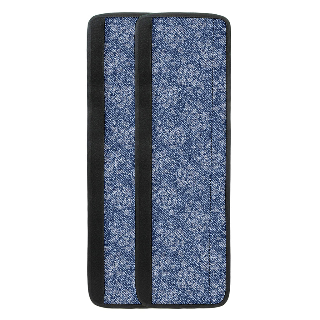 Rose Denim Jeans Pattern Print Refrigerator Handle Covers