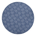 Rose Denim Jeans Pattern Print Round Blanket