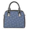 Rose Denim Jeans Pattern Print Shoulder Handbag
