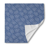 Rose Denim Jeans Pattern Print Silk Bandana