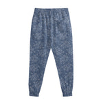 Rose Denim Jeans Pattern Print Sweatpants