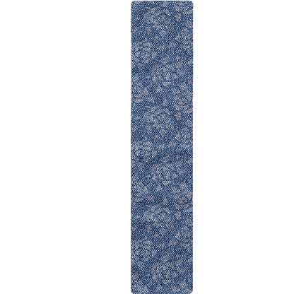 Rose Denim Jeans Pattern Print Table Runner
