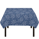 Rose Denim Jeans Pattern Print Tablecloth