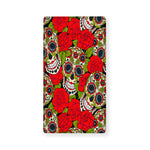 Rose Floral Sugar Skull Pattern Print Baby Crib Sheet