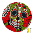 Rose Floral Sugar Skull Pattern Print Basketball