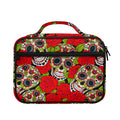 Rose Floral Sugar Skull Pattern Print Briefcase Bible Bag