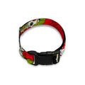 Rose Floral Sugar Skull Pattern Print Dog Collar