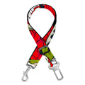 Rose Floral Sugar Skull Pattern Print Dog Seat Belt