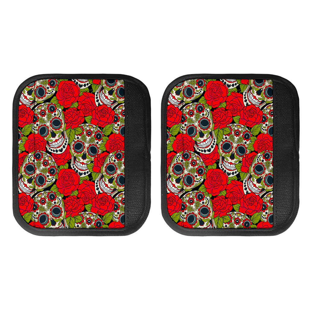 Rose Floral Sugar Skull Pattern Print Handle Covers