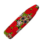 Rose Floral Sugar Skull Pattern Print Ironing Board Cover
