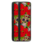 Rose Floral Sugar Skull Pattern Print Refrigerator Handle Covers