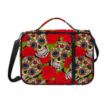 Rose Floral Sugar Skull Pattern Print Shoulder Strap Bible Bag
