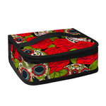Rose Floral Sugar Skull Pattern Print Small Lunch Bag
