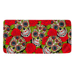 Rose Floral Sugar Skull Pattern Print Towel
