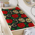 Rose Flower Sugar Skull Pattern Print Changing Pad Cover