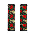 Rose Flower Sugar Skull Pattern Print Handle Covers