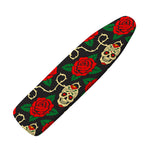 Rose Flower Sugar Skull Pattern Print Ironing Board Cover