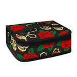 Rose Flower Sugar Skull Pattern Print Small Lunch Bag