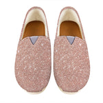 Rose Gold Glitter Artwork Print (NOT Real Glitter) Casual Shoes