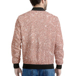 Rose Gold Glitter Artwork Print (NOT Real Glitter) Men's Bomber Jacket