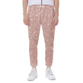 Rose Gold (NOT Real) Glitter Print Joggers
